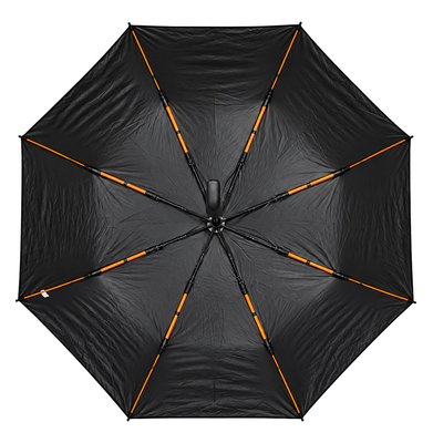 BRUNO ομπρέλα βροχής BRN-0324, σπαστή, αυτόματη, Φ105cm, αντιανεμική, UV προστασία, με θήκη, μαύρη