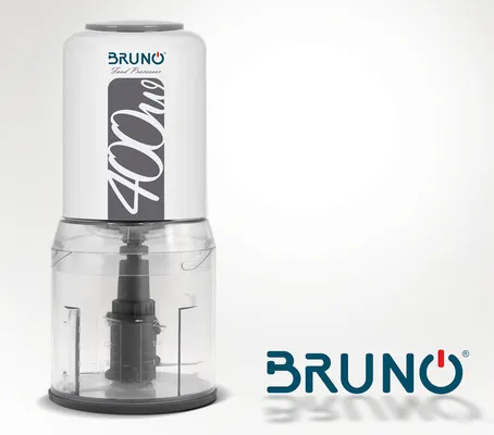 BRUNO πολυκόπτης BRN-0088, 2 ταχύτητες, 400W, 500ml, 4 λεπίδες, λευκός