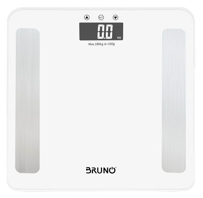 BRUNO ψηφιακή ζυγαριά με λιπομετρητή BRN-0057, έως 180kg, λευκή