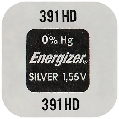 Buttoncell Energizer 391 SR1120W SR55 SR1120SW 1.55V Τεμ. 1