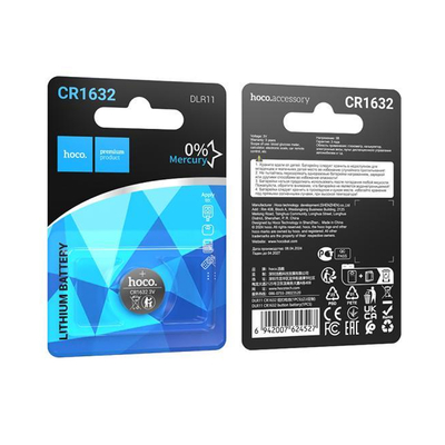 Buttoncell Lithium Hoco. DLR11 CR1632 Τεμ. 1