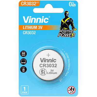 Buttoncell Lithium Vinnic CR3032 3V Τεμ. 1
