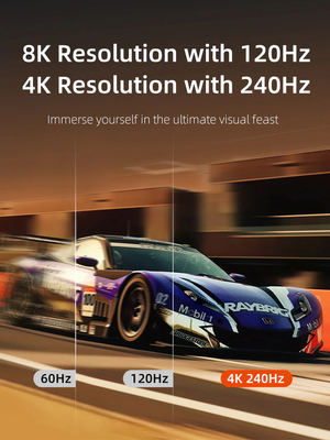 CABLETIME καλώδιο DisplayPort 2.1 CT-DP16K, VESA Certified, 16K/60Hz, 80 Gbps, 2m, μαύρο