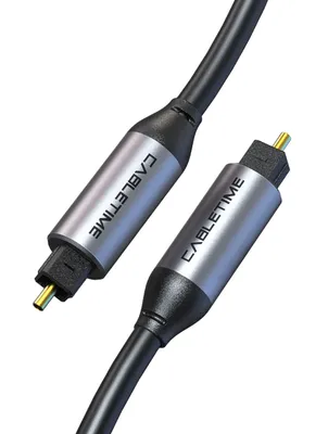 CABLETIME καλώδιο ήχου Toslink CT-AV380-P04GN, gold plated, 5mm, 3m, μαύρο