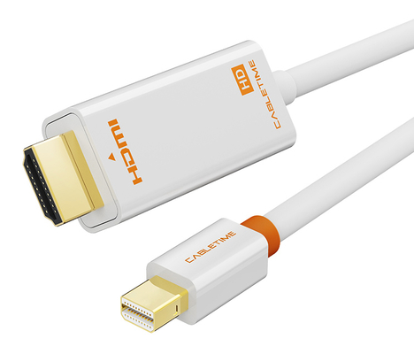 CABLETIME καλώδιο mini DisplayPort σε HDMI CT-AV588-03G, 1080p/60Hz, 1m, λευκό
