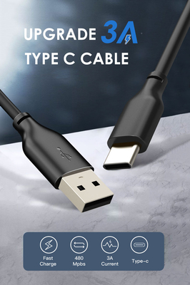 CABLETIME καλώδιο USB-C σε USB CT-CMAMN1, 3A, 480Mbps, 1m, μπλε