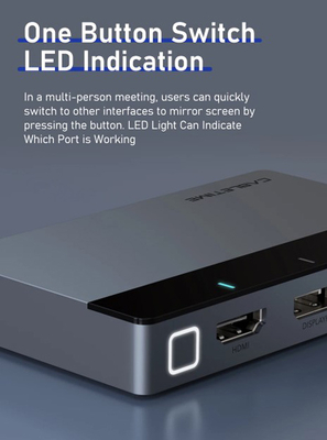 CABLETIME multi-port switch CT-PS41-GB1 σε HDMI, 4 σε 1, 4K/60Hz, γκρι