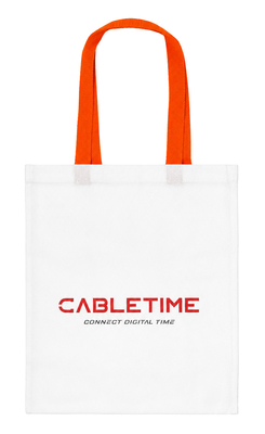 CABLETIME τσάντα CT-BAG, 33.5x38.5cm, λευκή