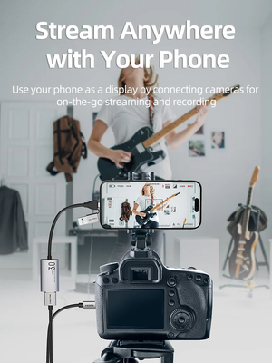 CABLETIME video capture CT-ACHC3-AG, HDMI/USB & USB-C, 4K/30Hz, γκρι