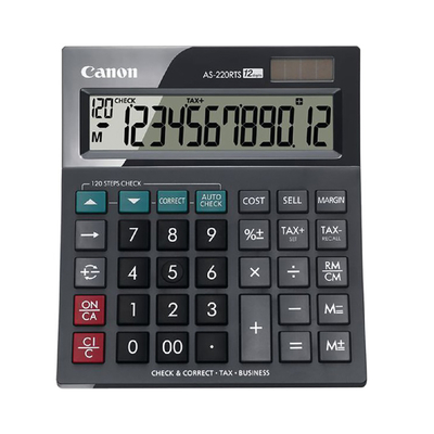 CANON AS220RTS 12 DIGIT CALCULATOR (4898B001) (CANAS220RTS)