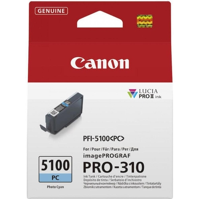 Canon Μελάνι Inkjet PFI-5100 Photo Cyan (6956C001) (CANPFI-5100PC) *