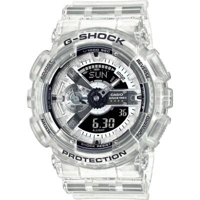 Casio Αναλογικό/Ψηφιακό Ρολόι Μπαταρίας με Λευκό Καουτσούκ Λουράκι (GA-114RX-7AER) (CASGA114RX7AER)