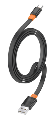 CELEBRAT καλώδιο USB-C σε USB CB-33C, flat, 3A, 1m, μαύρο