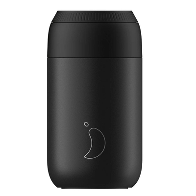 Chilly's Ποτήρι Θερμός Series 2 Coffee Cup Abyss Black 340ML 22120 (22120) (CHI22120)