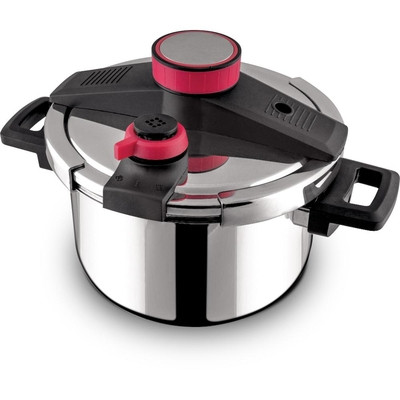 Χύτρα Ταχύτητας STEAM 4lt Lamart LT1255 Ασημί/Κόκκινο