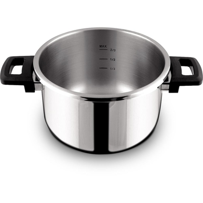 Χύτρα Ταχύτητας STEAM 5lt Lamart LT1227 Ασημί/Κόκκινο