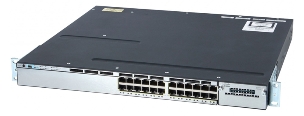 CISCO used Catalyst Switch 3750-X, 24 ports PoE, 1x PSU, managed