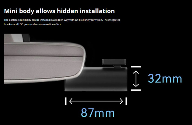 DDPAI smart κάμερα αυτοκινήτου MINI Pro, 1296p, WiFi