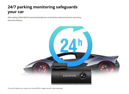 DDPAI smart κάμερα αυτοκινήτου MINI Pro, 1296p, WiFi
