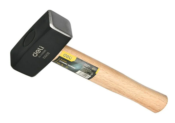 DELI βαριοπούλα DL448010 με ξύλινη λαβή, 1000gr, 270mm