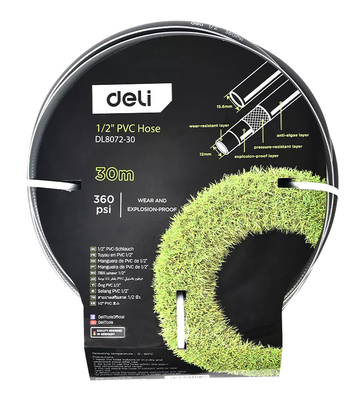 DELI λάστιχο ποτίσματος DL8072-30, 360psi, 1/2", 30m