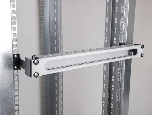 DELOCK αντάπτορας επέκτασης βάθους για rack 67272, έως 10cm, 1U, μαύρο