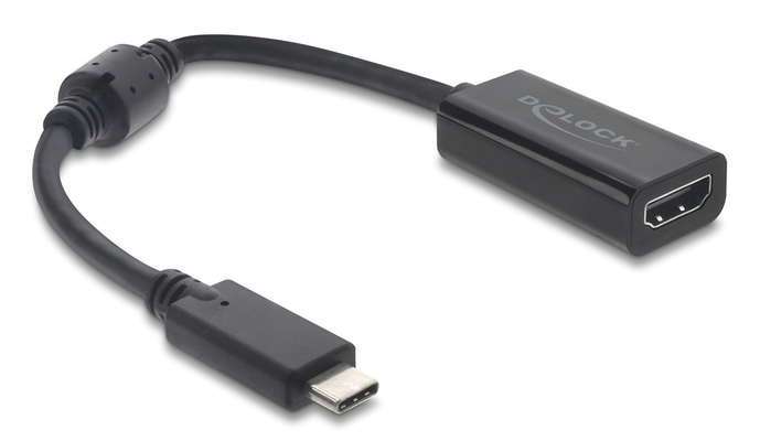 DELOCK αντάπτορας USB-C σε HDMI 61085, 8K/60Hz, μαύρος