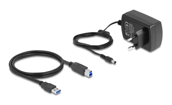 DELOCK docking station για 2.5" ή 3.5" SATA HDD/SSD 64183, 2 θέσεων, με card reader, 5Gbps, clone function, μαύρο