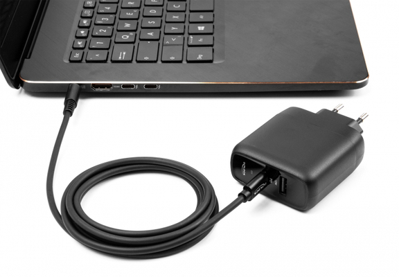 DELOCK καλώδιο τροφοδοσίας laptop 87974, USB-C σε Dell 4.5x3mm, 1.5m, μαύρο