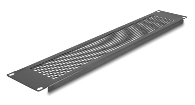DELOCK κάλυμμα panel 67036 για 19"/2U rack, με αεραγωγούς, μαύρο