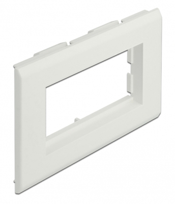 DELOCK module βάση πρίζας Easy 45 81316, 130 x 80 mm, λευκό