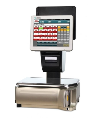 Digi sm-5500a ev 12.1”x12.1” (30kg - 5/10g) ηλεκτρονικός ζυγός λιανικών πωλήσεων τεχνολογίας pc based