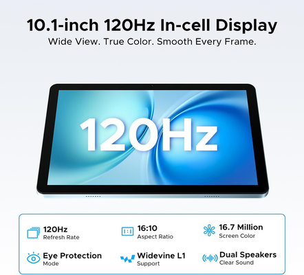 DOOGEE tablet Tab G5, 10.1", 3/128GB, 4G, Android 16, 7500mAh, μπλε