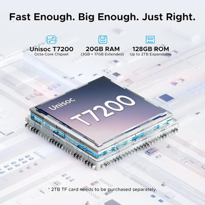 DOOGEE tablet Tab G5, 10.1", 3/128GB, 4G, Android 16, 7500mAh, μπλε