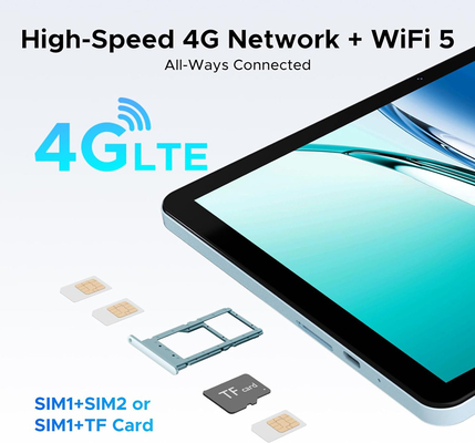 DOOGEE tablet Tab G5, 10.1", 3/128GB, 4G, Android 16, 7500mAh, μπλε