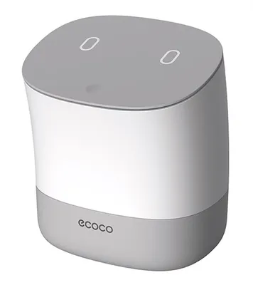 ECOCO μίνι κάδος απορριμμάτων E2241 με σακούλες, επιτραπέζιος, 1.5lt, λευκός