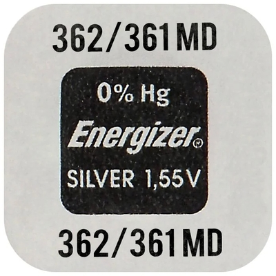 Buttoncell Energizer 362-361 SR721SW SR721W Τεμ. 1