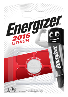Buttoncell Lithium Energizer CR2016 3V Τεμ. 1