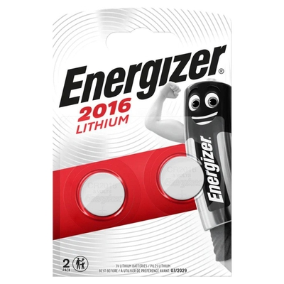 Energizer mini lithium battery 2pcs CR2016 (ENE110)