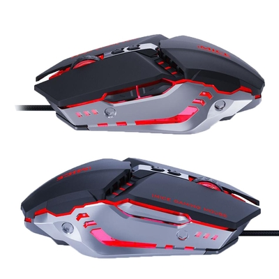 Ενσύρματο Μηχανικό Ποντίκι iMICE T80 Gamer 6D με 6 Πλήκτρα, 3200 DPI και LED Φωτισμό. Μαύρο