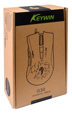 Ενσύρματο Ποντίκι Keywin Mechanical Gaming Mouse Luom G30 με 7 Πλήκτρα και 2500 DPI Μαύρο