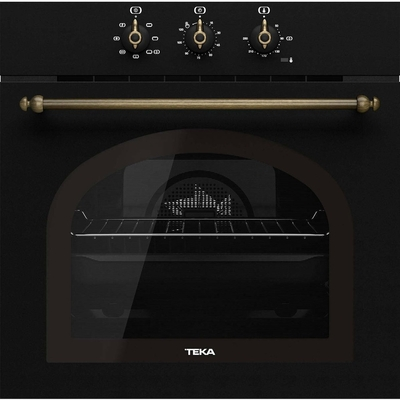 Εντοιχιζόμενος Φούρνος TEKA Παραδοσιάκο Design με SurroundTemp και Hydroclean 70lt 60cm HRB 6100 AB Μαύρο 111010006