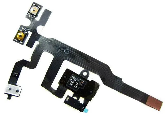 Επαφή Ακουστικών Apple iPhone 4S με Πλήκτρα Έντασης και Σίγασης Μαύρο OEM Type A
