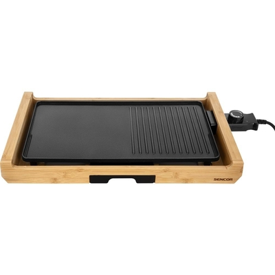 Επιτραπέζια Ηλεκτρική Ψηστιέρα 2 in 1 Premium Bamboo Sencor SBG 206BK