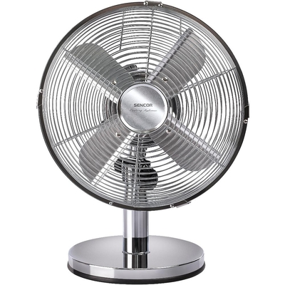 Επιτραπέζιος Ανεμιστήρας Sencor SFE 2540SL 30W Διαμέτρου 25cm με 3 Ταχύτητες και Σώμα απο Χρώμιο