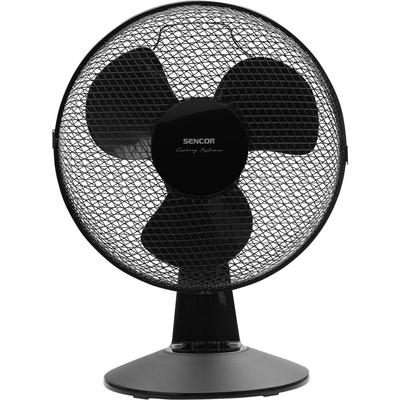 Επιτραπέζιος Ανεμιστήρας Sencor SFE 3011BK 35W Διαμέτρου 30cm με 3 Ταχύτητες και Δυνατότητα Περιστροφής 90° Μαύρος