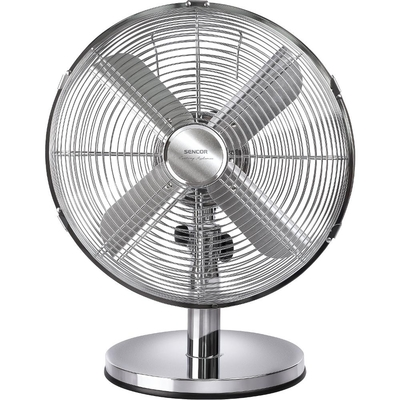 Επιτραπέζιος Ανεμιστήρας Sencor SFE 3040SL 35W Διαμέτρου 30cm με 3 Ταχύτητες και Σώμα απο Χρώμιο
