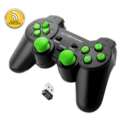 Esperanza 2.4ghz Wirless&nbsp; Vibration Gampead Pc/ps (EGG108G) (ESPEGG108G)