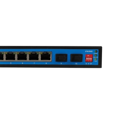 Ethernet Switch Ewind EW-S1910FG-DP 8xRJ45 10/100/1000Mbps + 2x1000Mbps  Gigabit Fiber PoE Switch με 2xGiga SFP IP30