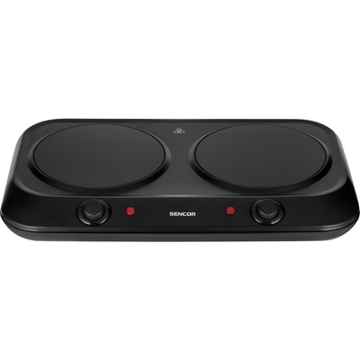 Φορητή Κεραμική Εστία Διπλή 1200W 19cm Sencor SCP 2263BK Μαύρη